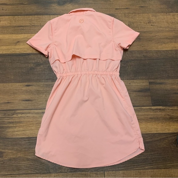 Magellan Outdoors Girls Summer Fishing Dress Sz M (8-10) Coral Color - Picture 2 of 8